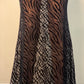 Suede Zebra Striped Maxi Dress